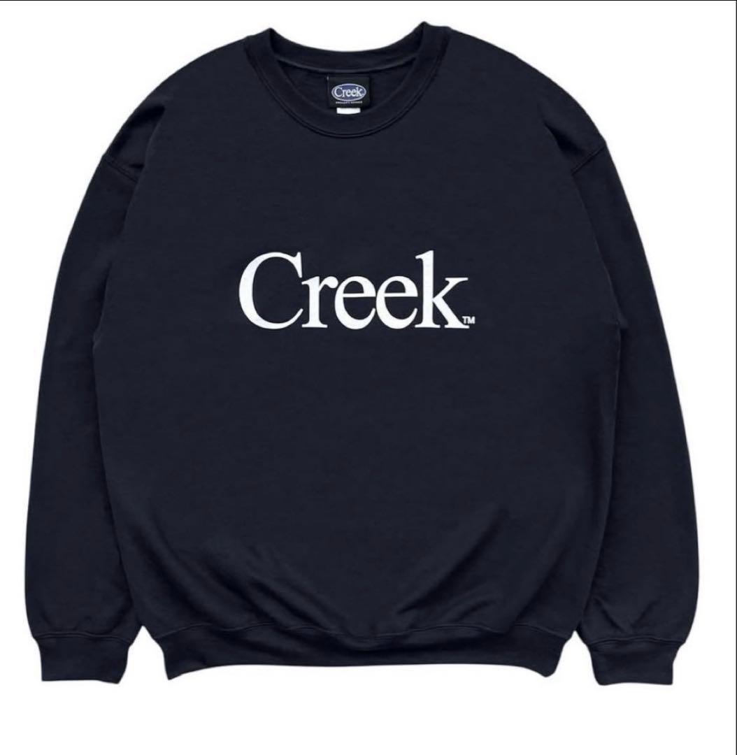 Creek ロゴ入り ネイビー スウェット