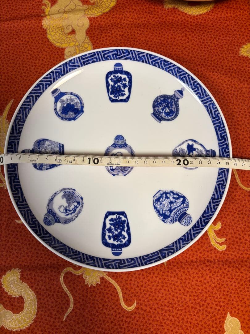 【新春sale】チャイナシーズ　大中皿3点セット②