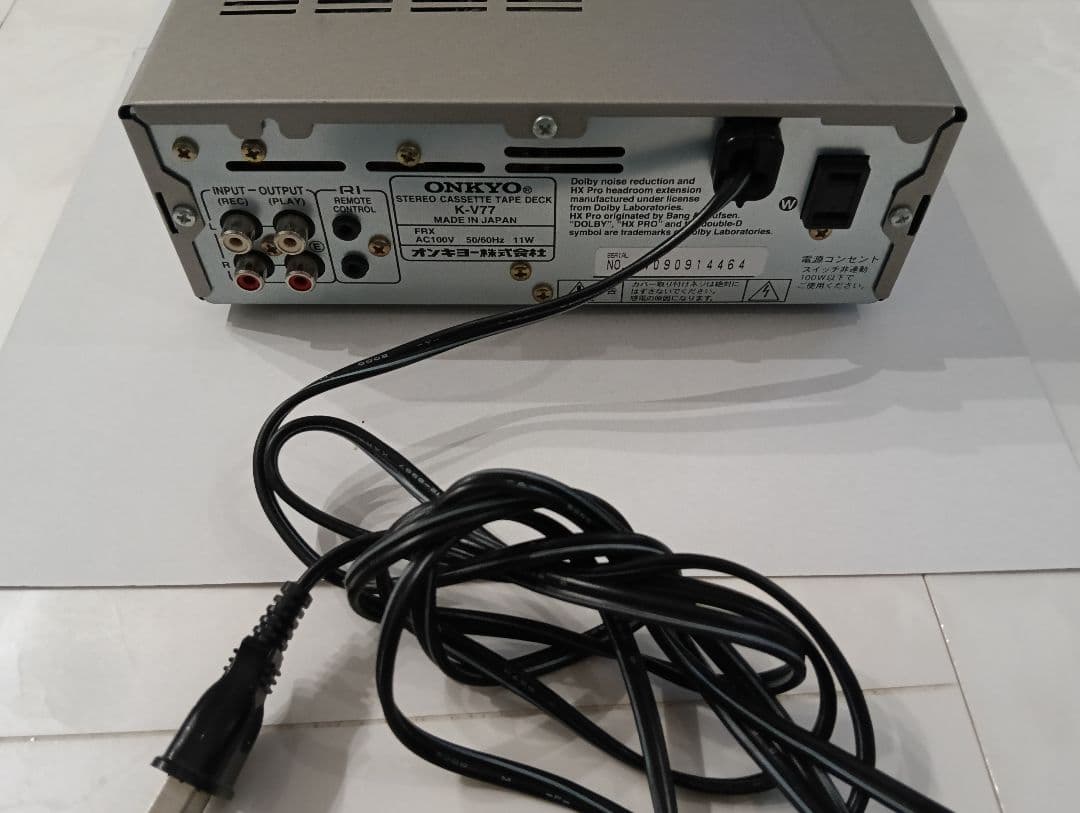 カセットデッキ　ONKYO　オンキョー　K-V77