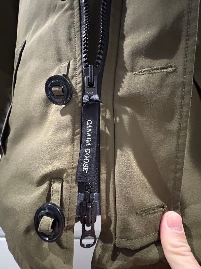 【極美品 S】カナダグース　シャトー　カーキ　コヨーテファー