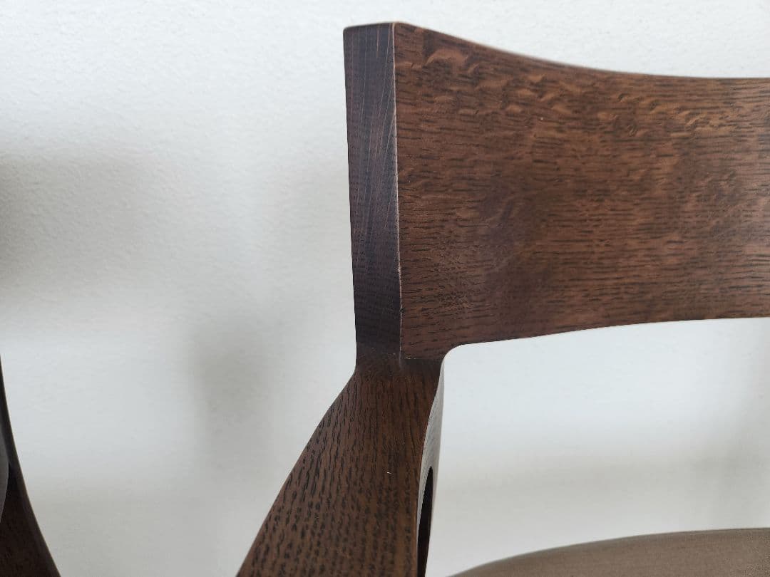 カリモク家具 ダイニングチェア CU6110K564 肘付き① １脚