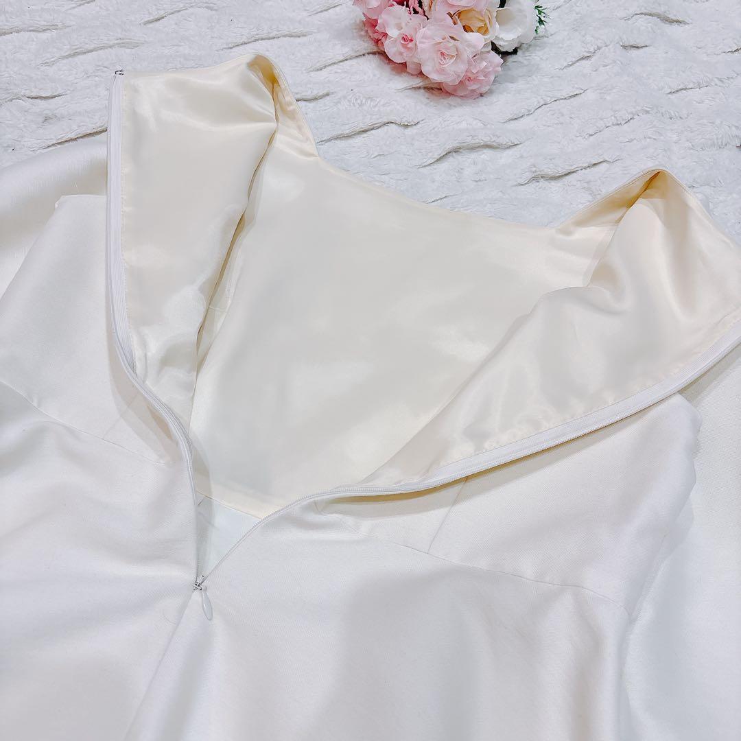 【新品タグ付】ANAYIアナイ　ダブルクロスペプラム ブラウス 白38