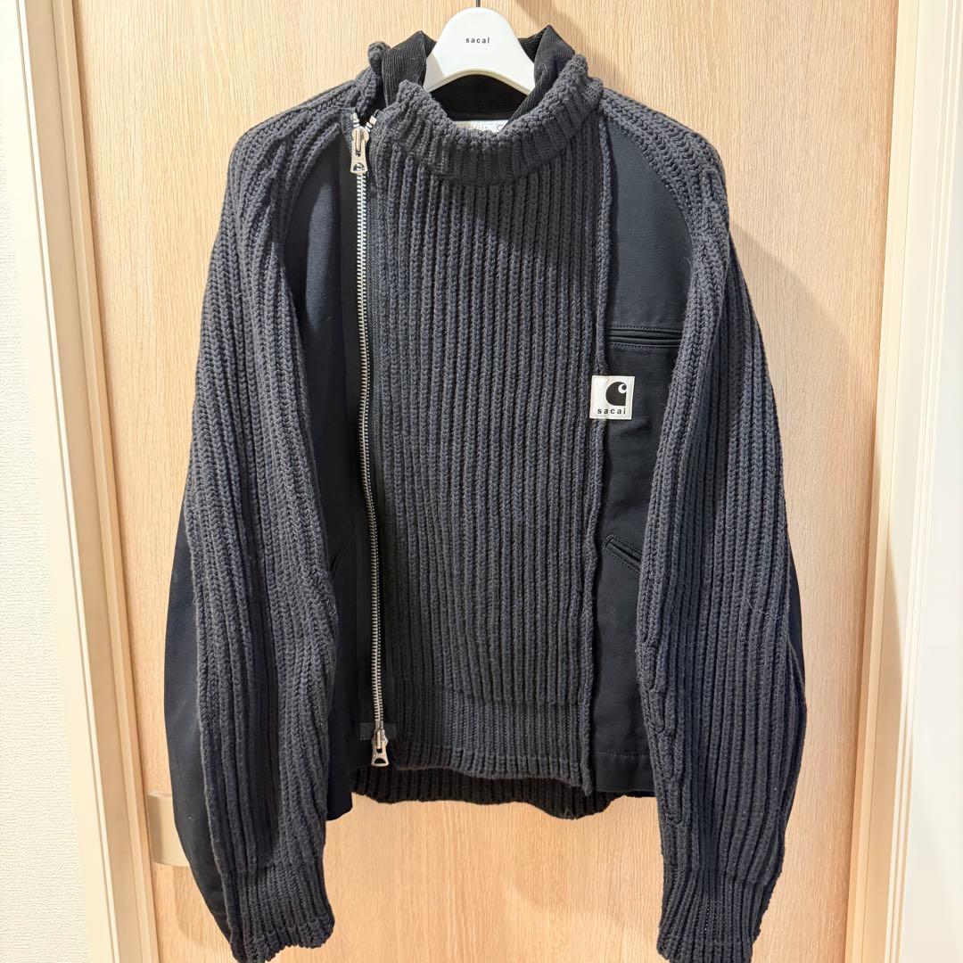 D*様 新品 sacai Carhartt Duck Wool Knit bla