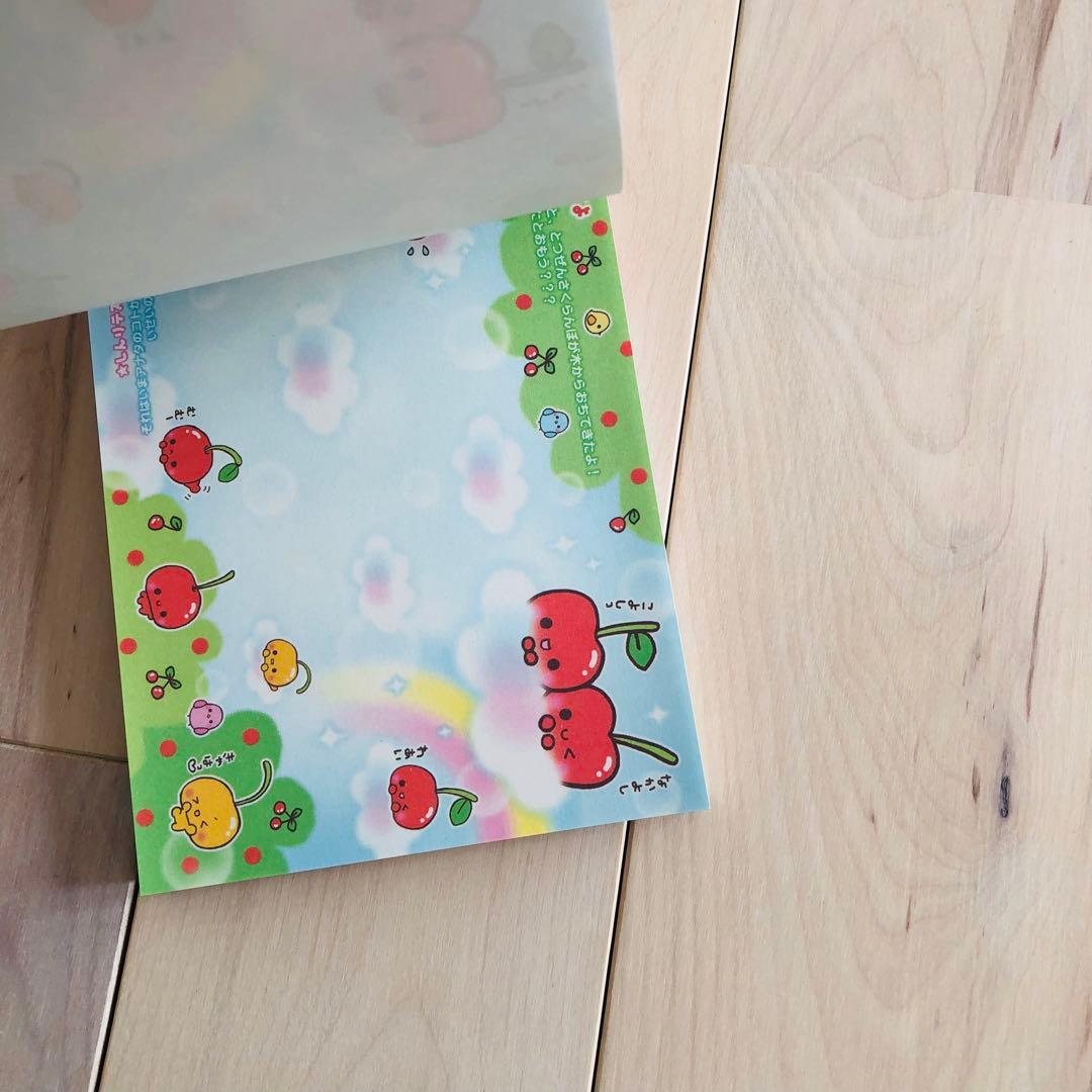 【平成レトロ】入手困難　レア　美品　さくらんぼデザイン メモ帳