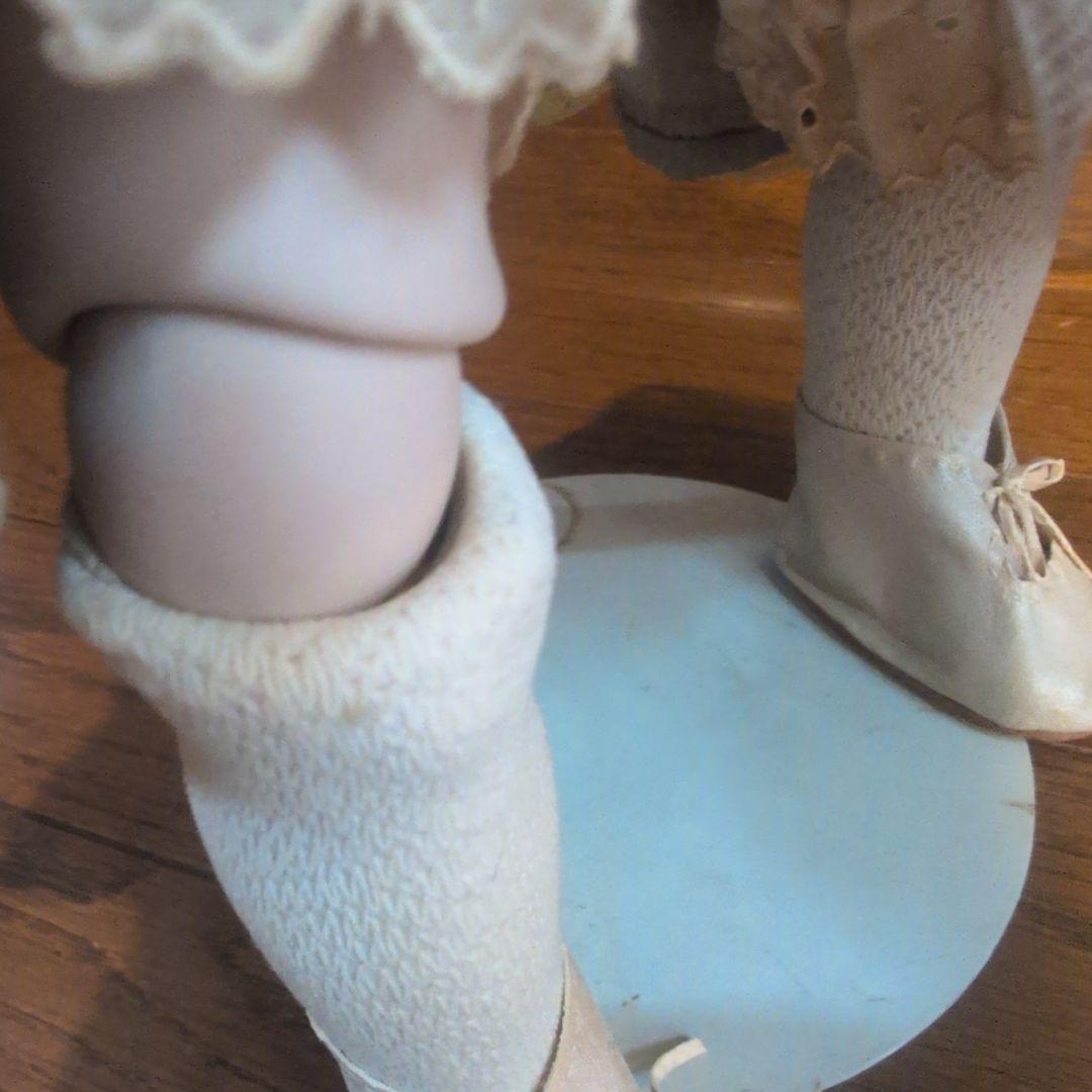 IMSCO イムスコ ビスクドール 55cm アンティーク調 スタンド付　人毛