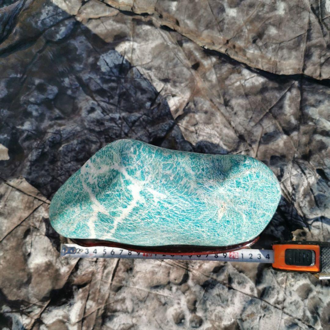 アマゾナイト　3.5キロ　鑑賞石　石　置物　オブジェ　インテリア