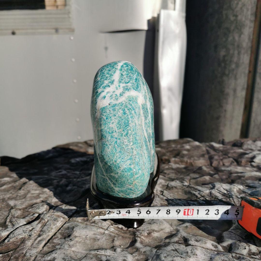 アマゾナイト　3.5キロ　鑑賞石　石　置物　オブジェ　インテリア