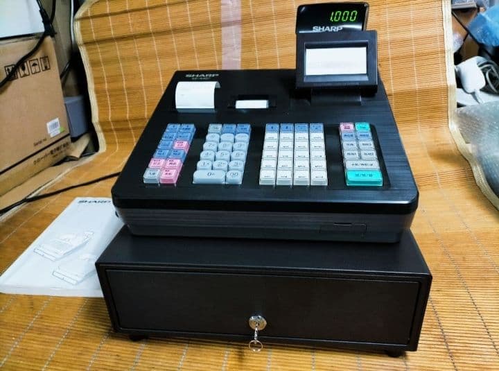 シャープレジスター　XE-A407　PC連携売上管理　上位機種　444007