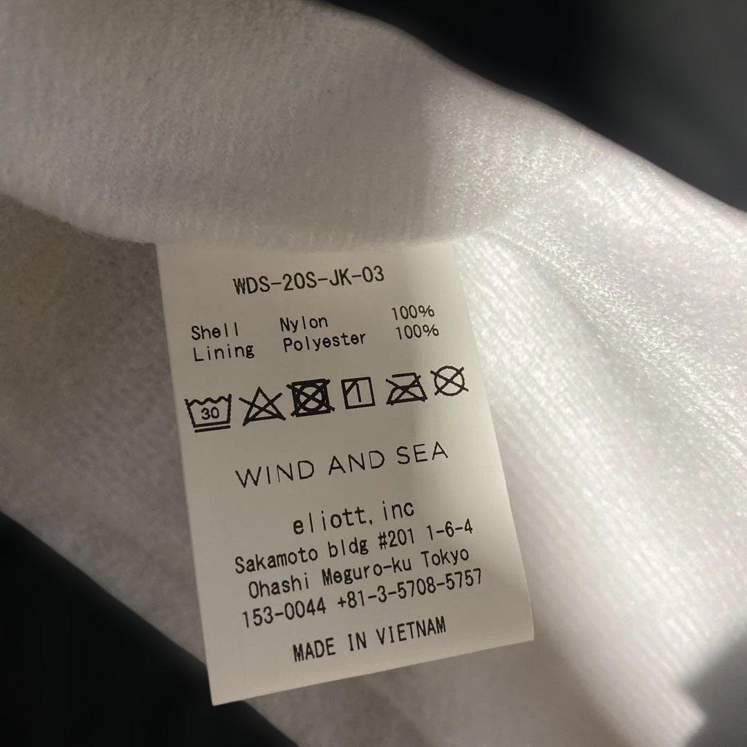 H*★様 新品未使用品　WIND AND SEA ブラック コーチジャケット L