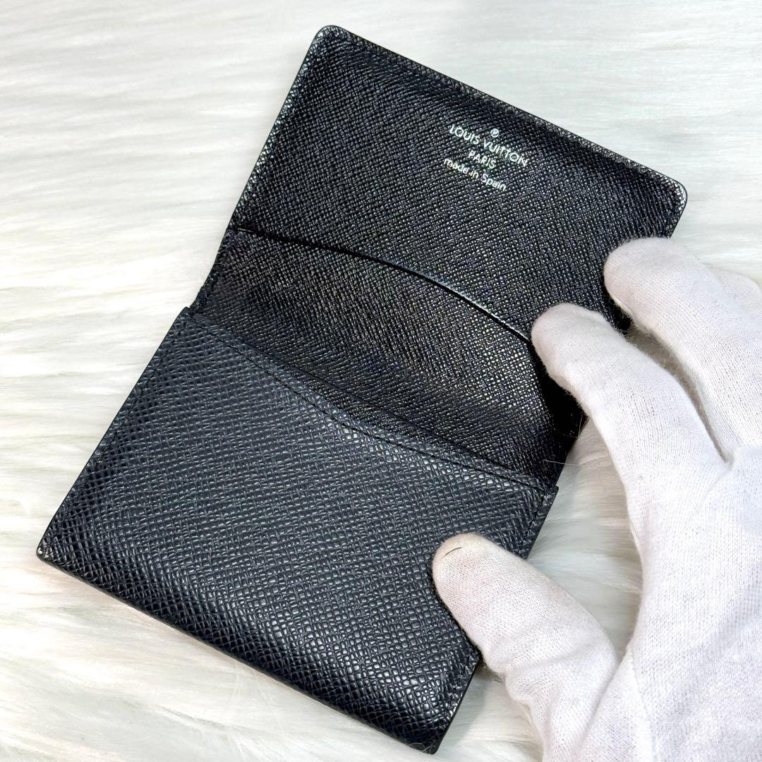 極美品 ルイヴィトン タイガ カードケース 名刺入れ アンヴェロップ カルト 黒