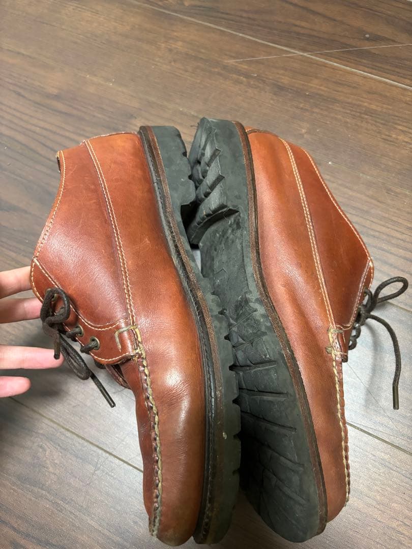 llbean vintage 革靴 デッキシューズ