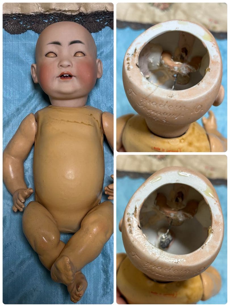 アンティークビスクドール JDケストナー アジアンベビードール243
