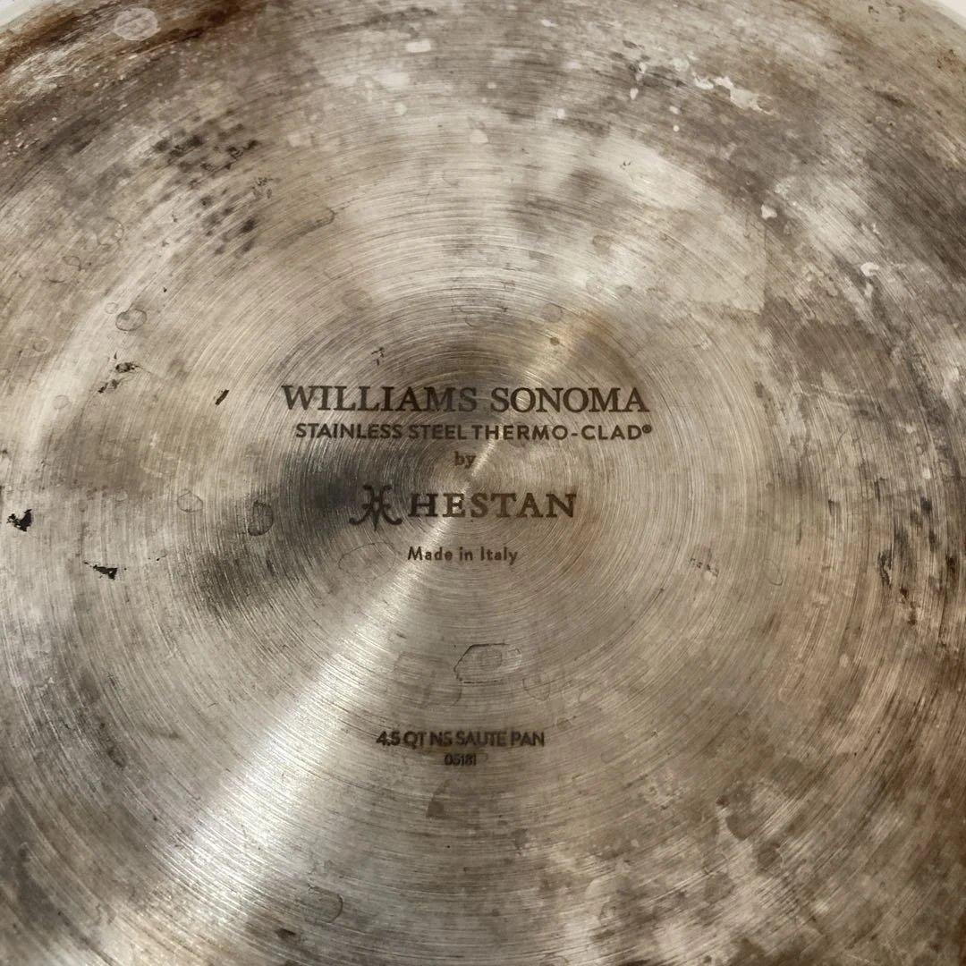 WILLIAMS-SONOMA ステンレス鍋 蓋付き 中型