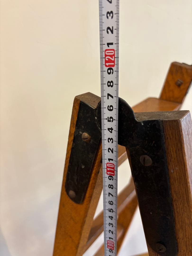 アンティーク木製ラダー脚立ディスプレイ棚