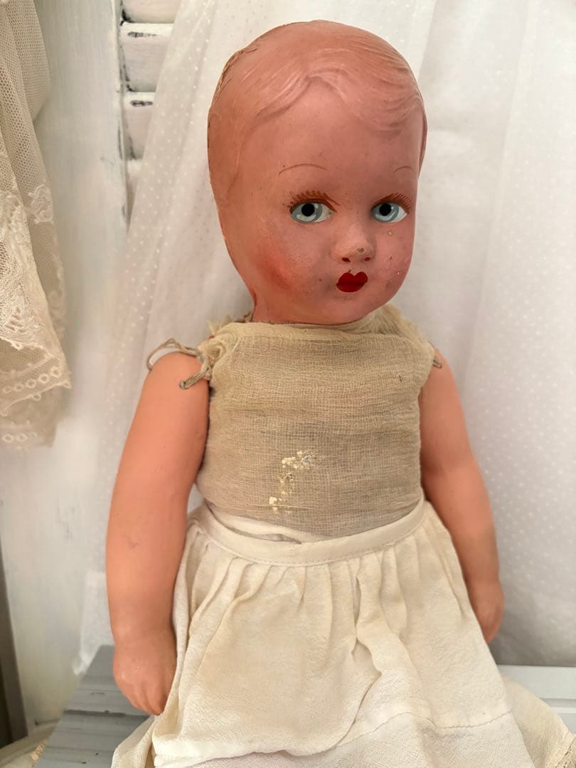 フランスアンティーク ドール パピエマシェ ビスク アンティークベア ブロカント