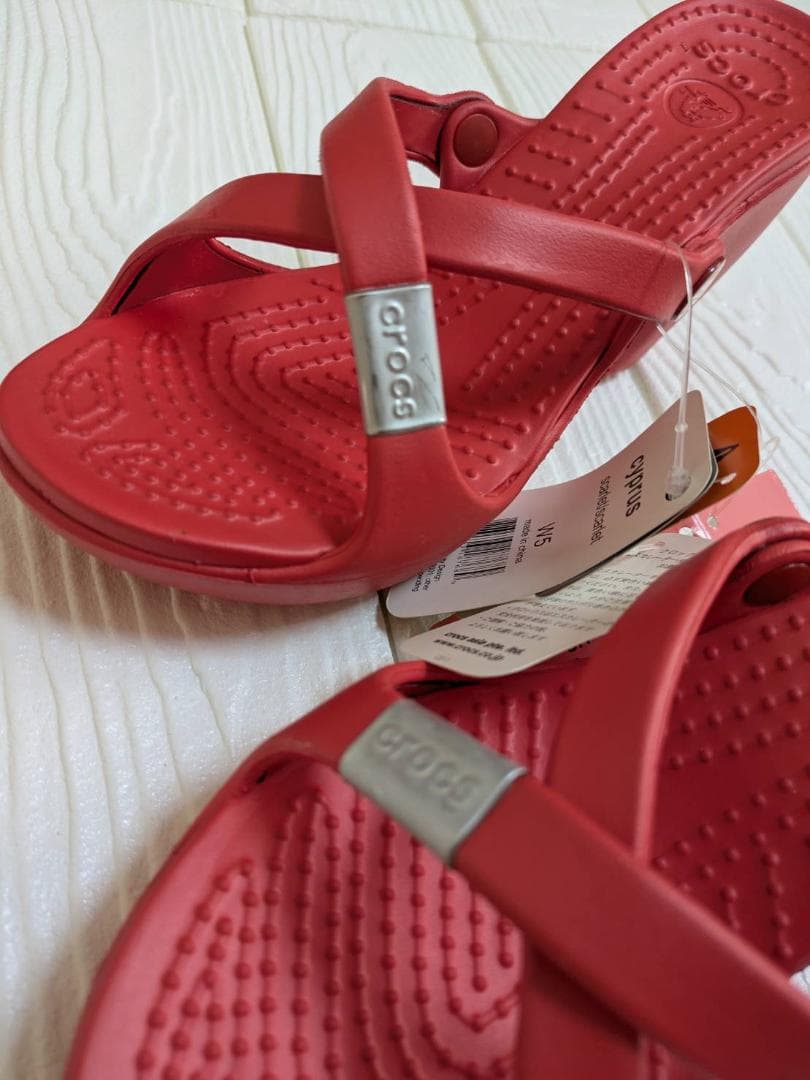 未使用 [クロックス] crocs サイプラスサンダル　ヒールサンダル 廃盤品