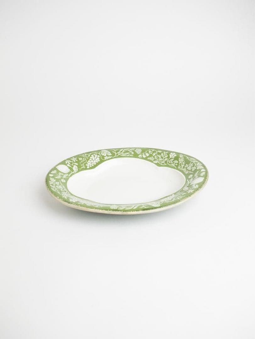 オーバル皿(緑) 掛分 / 河合竜彦×三宅瑠人