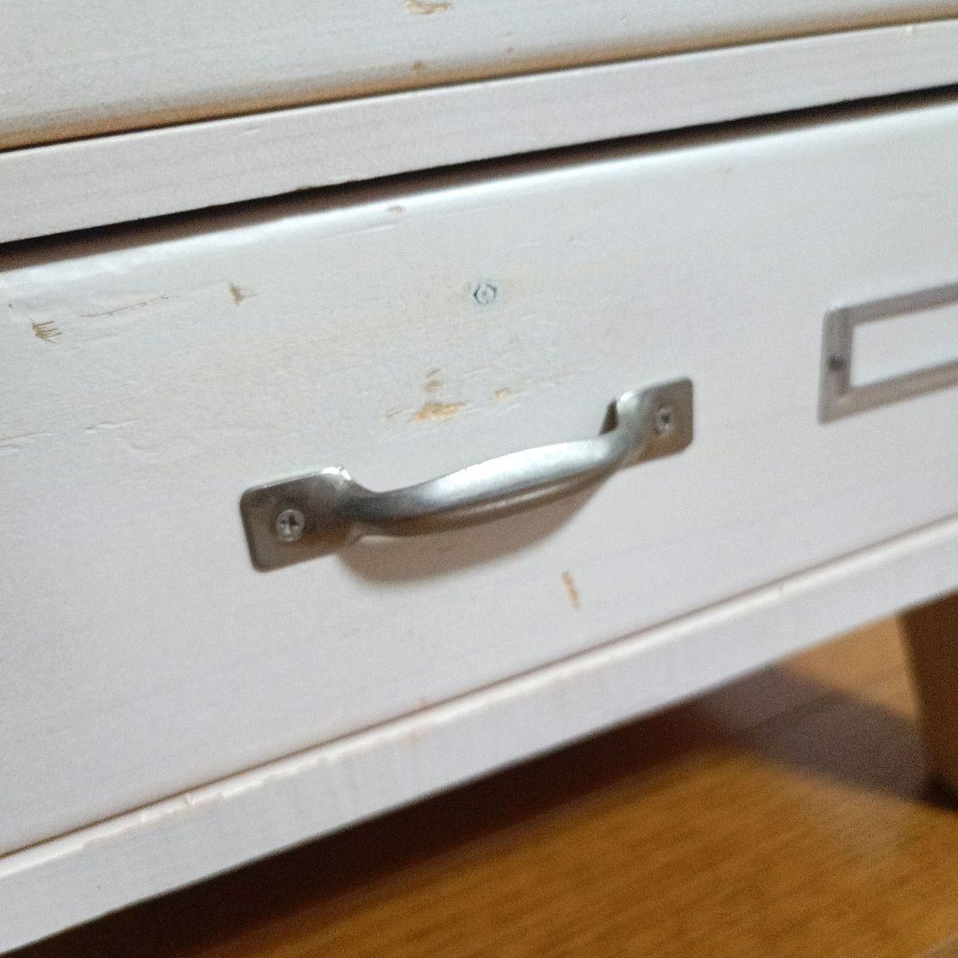 レトロ 6段チェスト キャビネット 北欧 ナチュラル モダン 白 アンティーク風