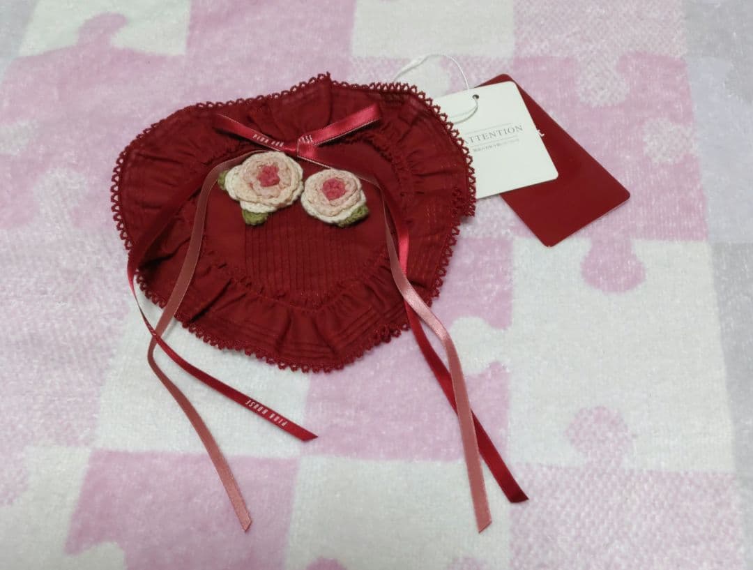 最終価格❗ピンクハウス❤️ハートフリルの、モチーフ付きコサージュ新品