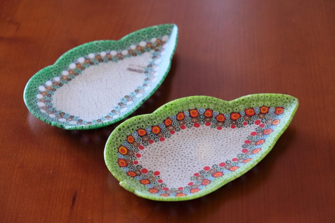 ベネチアングラス プレート ミルフィオリ 時代物 作家物 ムラノガラス 田子美紀