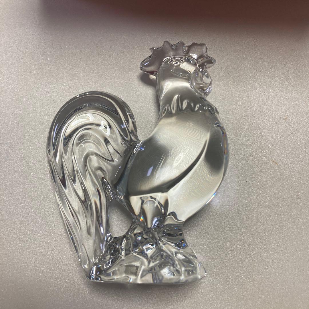 Baccarat バカラ ニワトリ 置物 干支 オブジェ フィギュリン