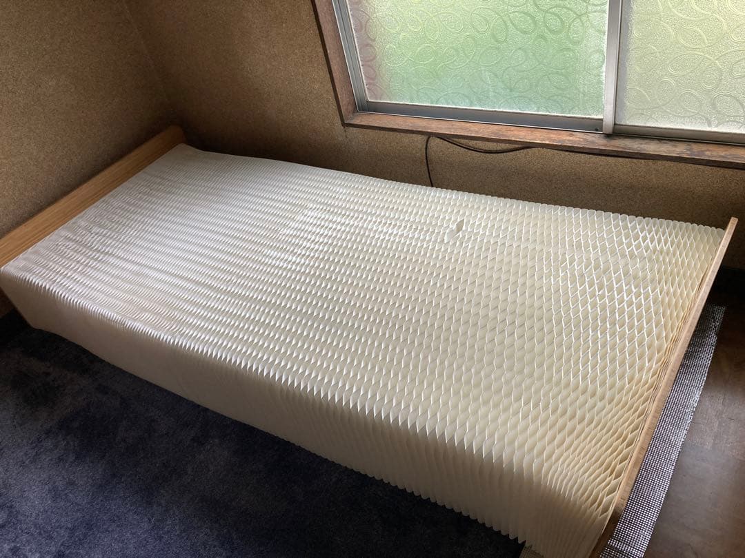 リコメン堂 ベッド シングル 折りたたみ 伸縮式 ペーパーベッド