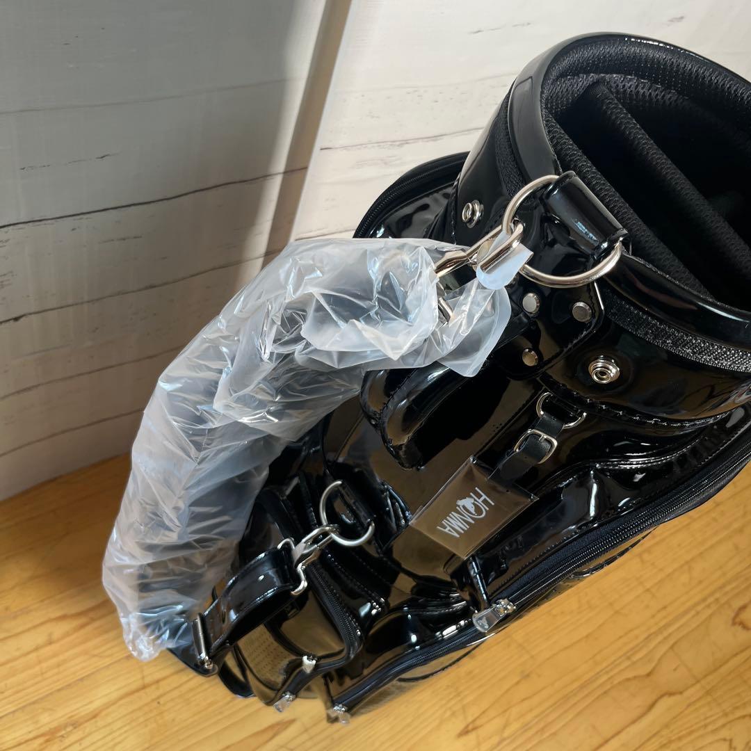 【美品】本間ゴルフ　キャディバッグ　ブラック　スケルトン　8型