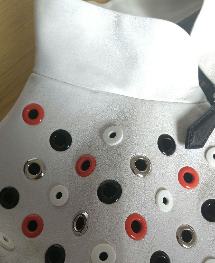 ☆*☆様 ルイヴィトン ホワイト レザージャケット スタッズ付き 36 S位