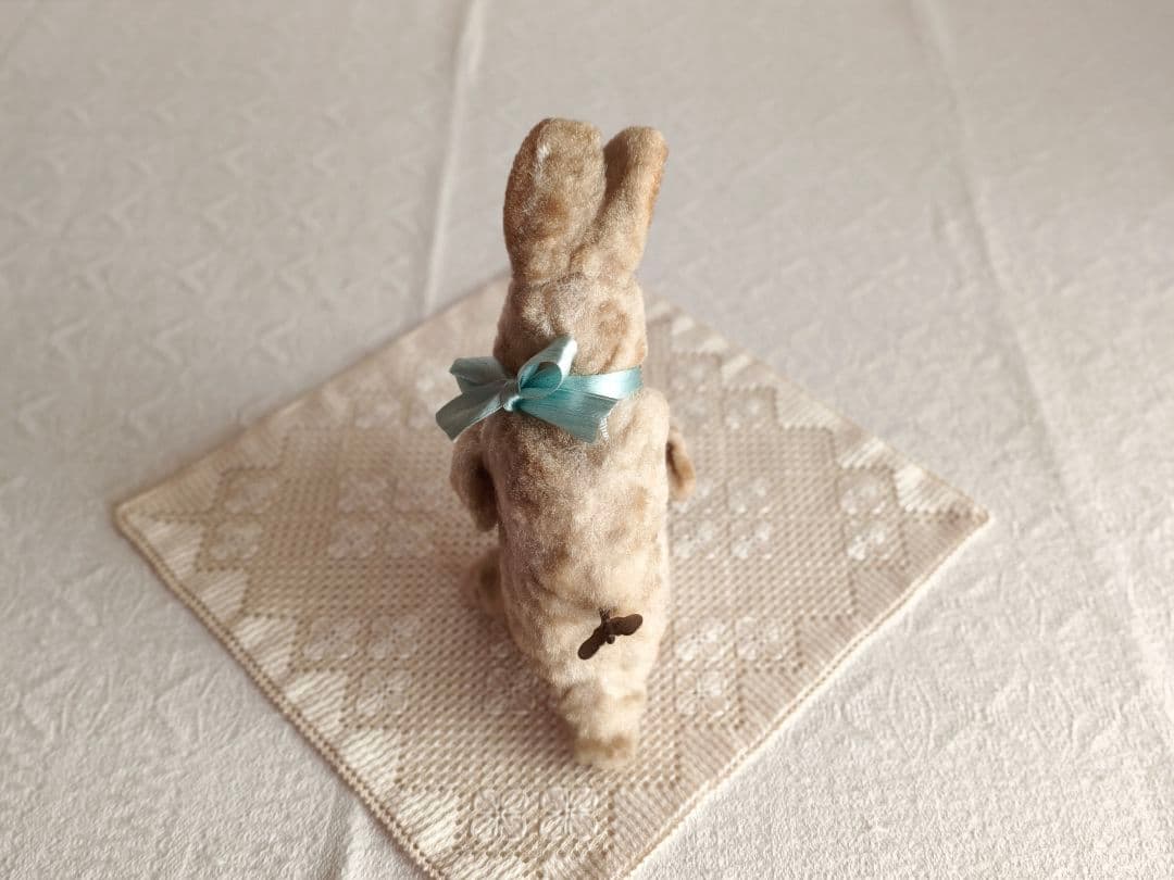 【キラキラさま】vintage ❀ ゼンマイ仕掛けの シンバル うさちゃん