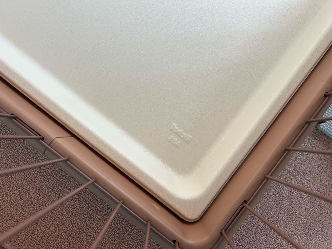 【美品】犬用ゲージ　ペットサークル　底面トレー付き　リッチェル