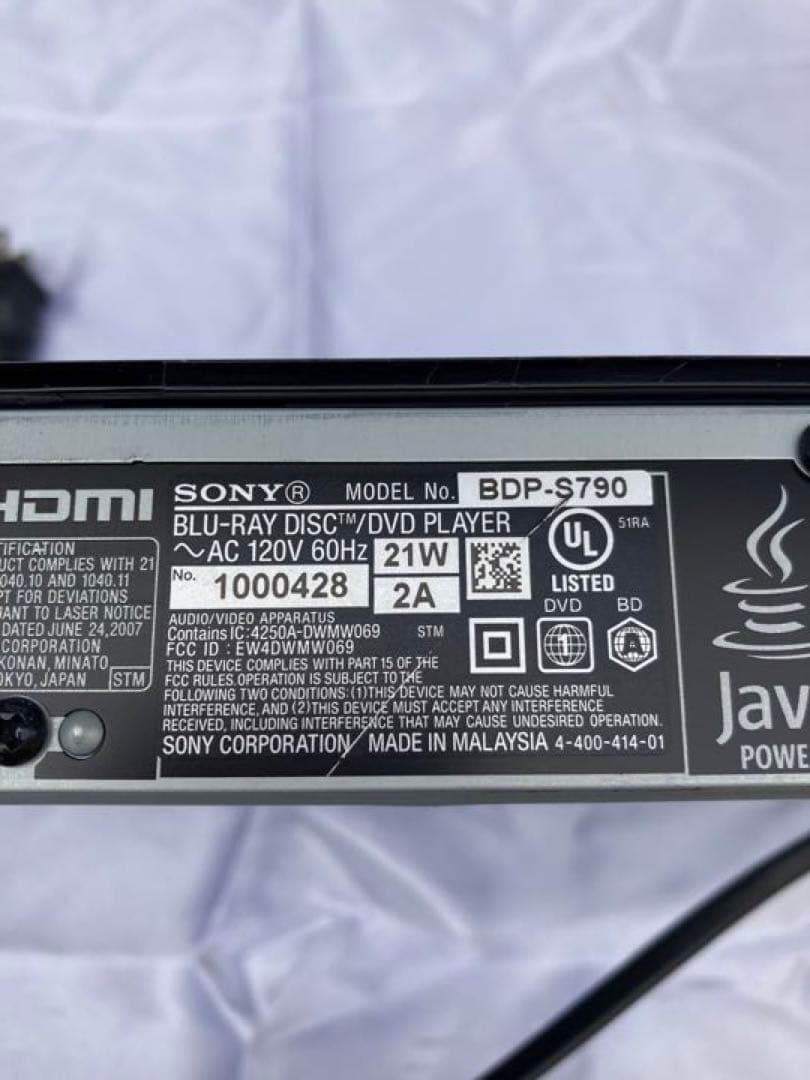 ソニー　BDT-S770 ジャンク品　037