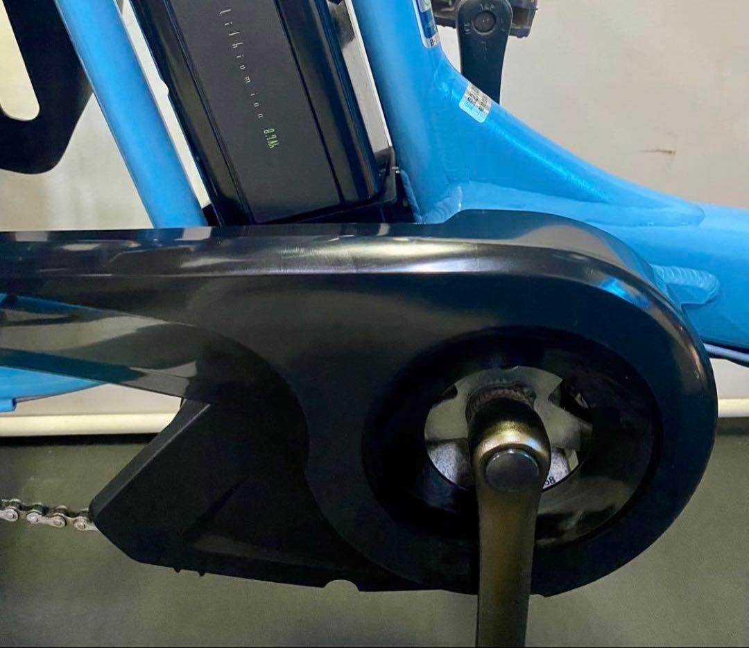 1年保証　ヤマハ　パスキッス　20インチ　水色　子供乗せ　電動アシスト自転車