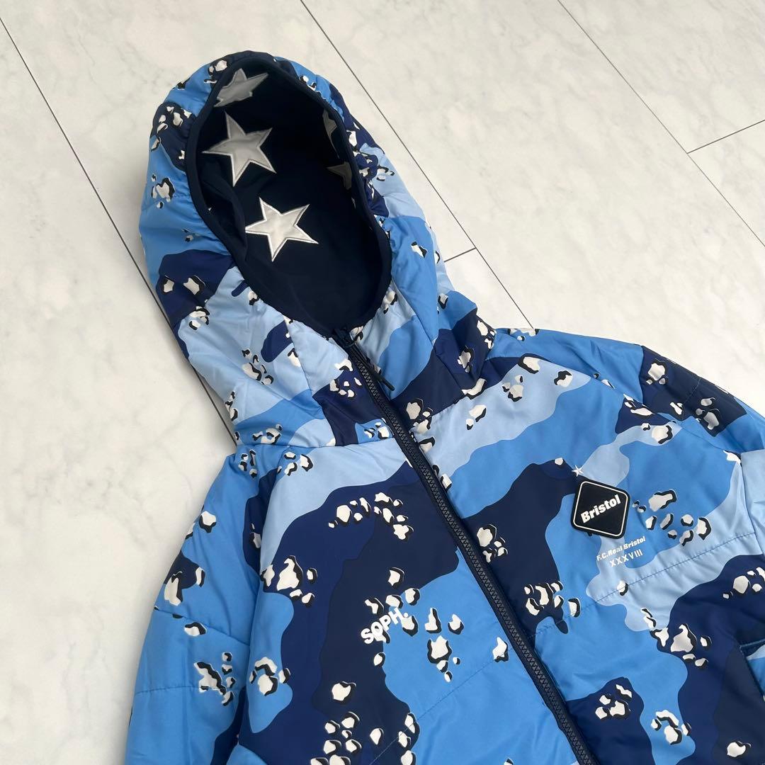 【人気】FCRB SOPH ナイロンジャケット　リバーシブル　総柄　ドローコード