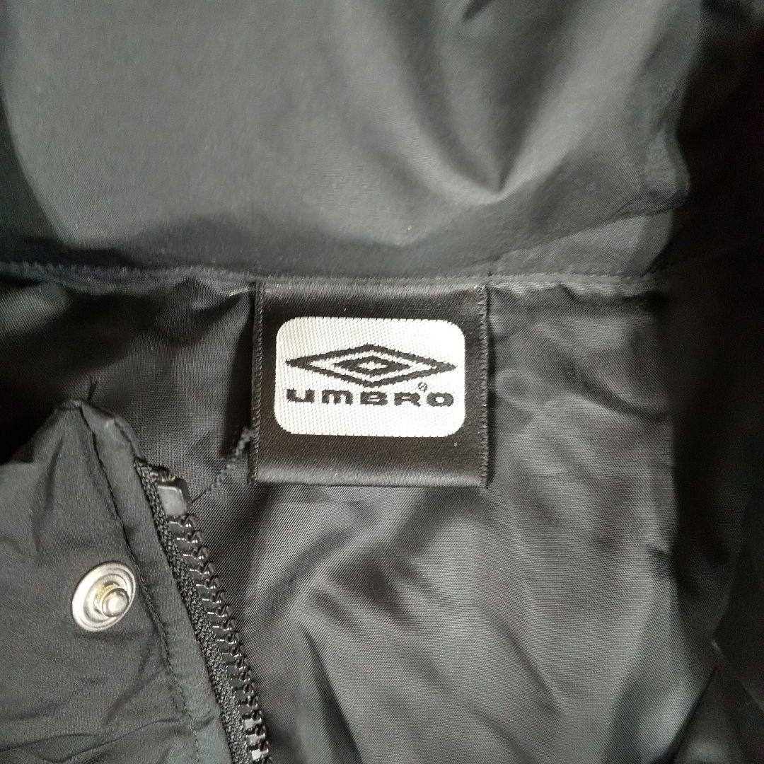 Umbro ロングコート 黒 ダウン70% フード取り外し可