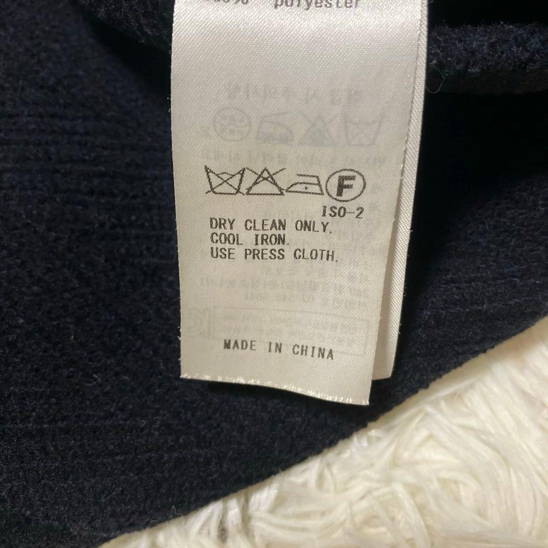 【美品】ジェイプレス　ダッフル コート　バロムブローサ社　ヘリンボーン生地　紺色