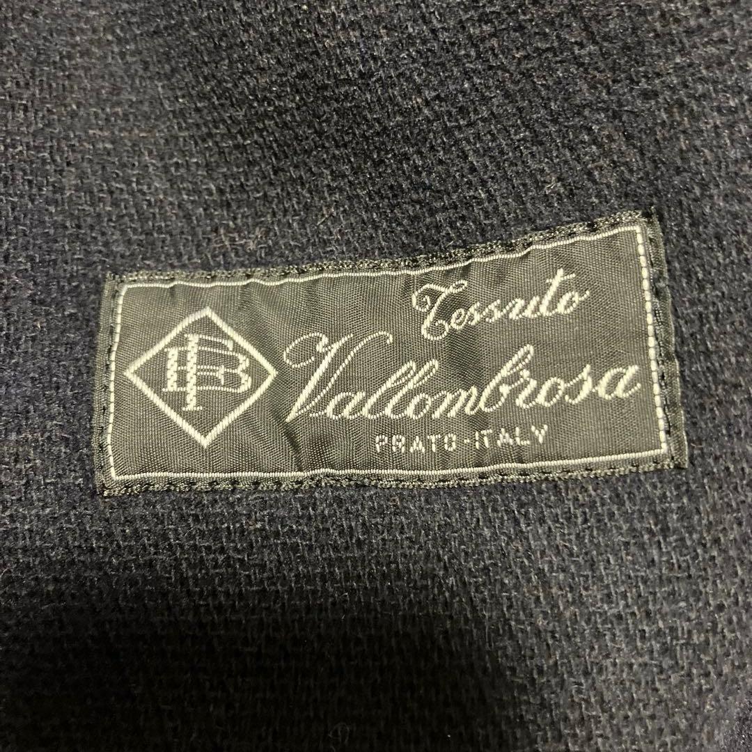 【美品】ジェイプレス　ダッフル コート　バロムブローサ社　ヘリンボーン生地　紺色