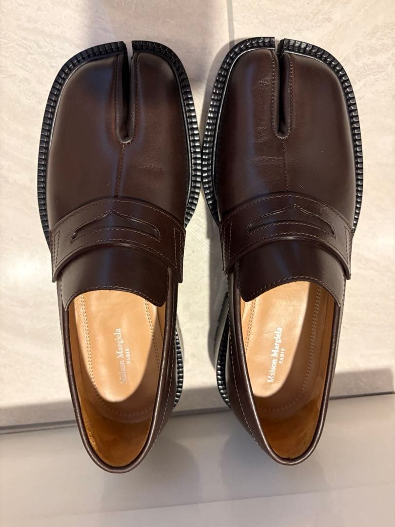 美品maison margiela tabi 厚底ローファーマルジェラタビブーツ