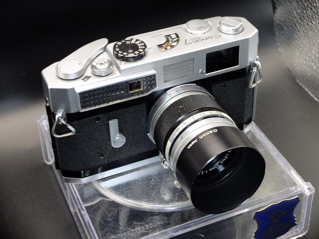 キャノン７／キャノンレンズ50mmf2.8Ⅱフード付【実写確認整備済】