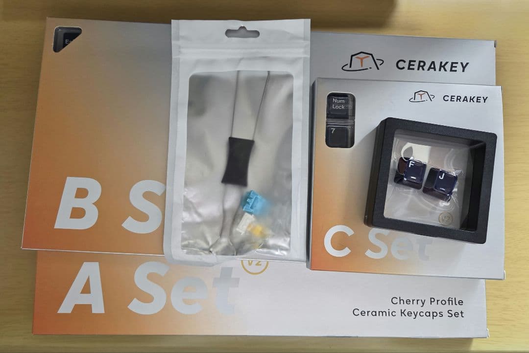 キーボード CERAKEY CERAMIC KEYCAP SET V2 indigo