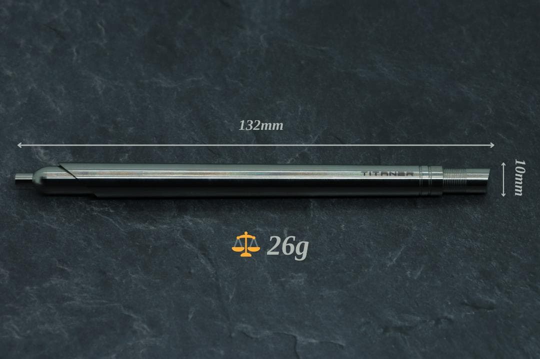 Titaner TC-4チタン製ツイスト式ボールペン