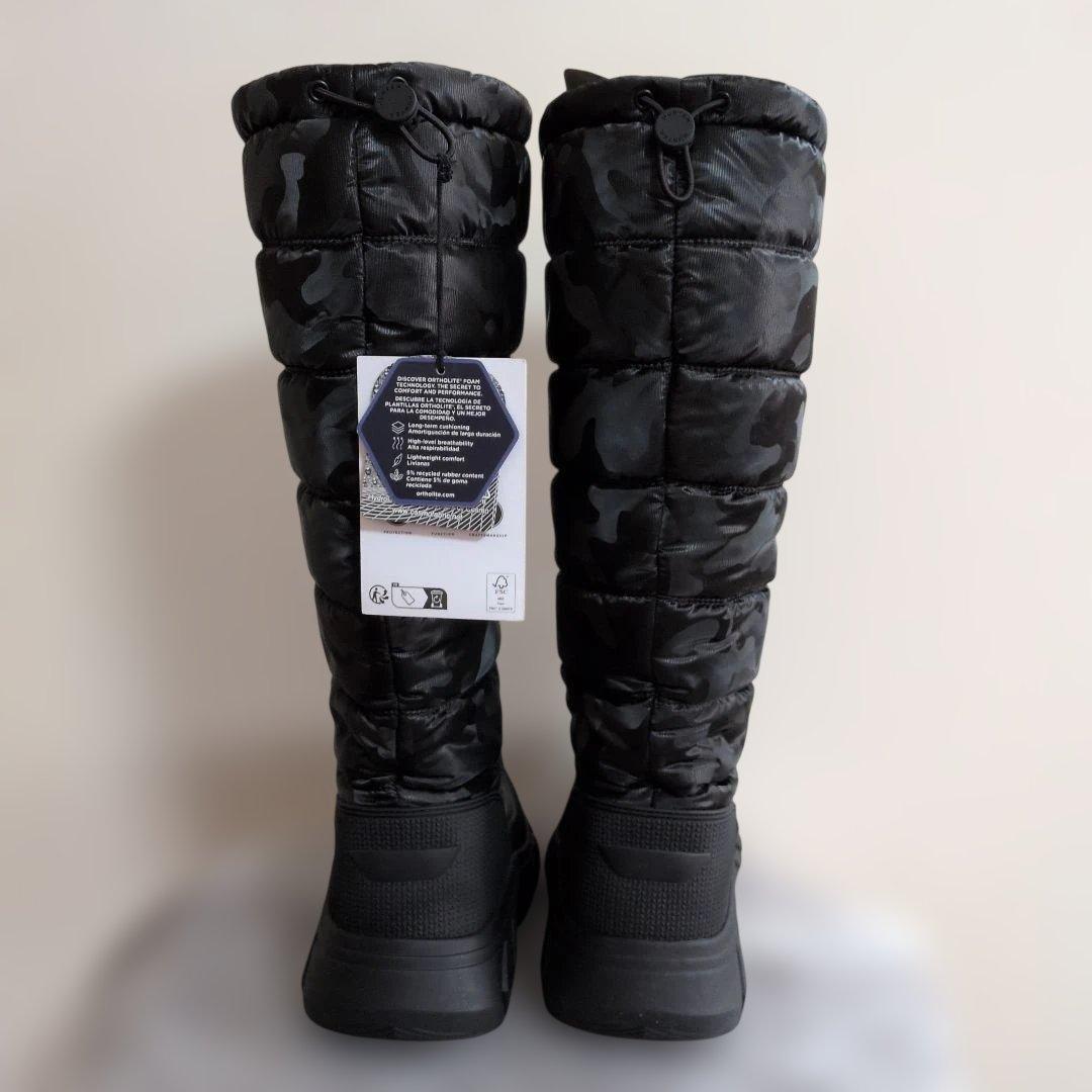 新品！HUNTER ブラック 迷彩 ロングブーツ　スノーブーツ