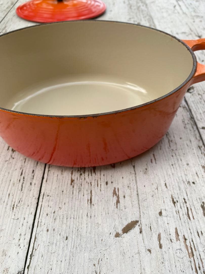 【美品】ルクルーゼ オーバルココット25 鋳物 ホーロー鍋 フランス製