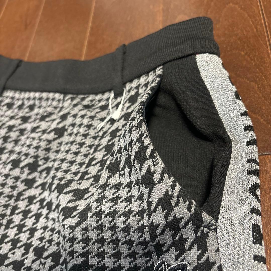 マスターバニー14G 天竺度詰めジャガード千鳥柄スカート黒×グレーサイズ1