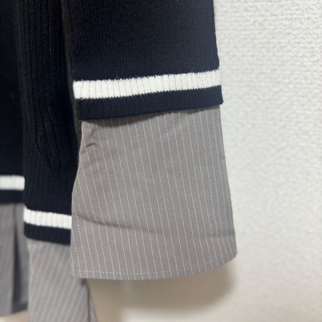 【本日限定価格】リップサービス シャツドッキングプリーツワンピース