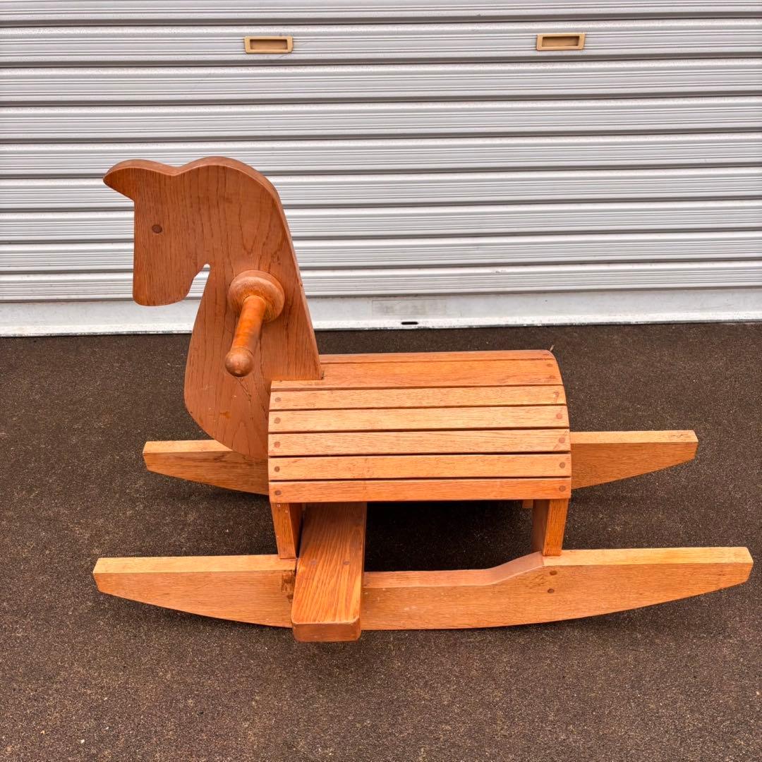 【送料込】木馬　モクバ　木製　インテリア　天然木　アンティーク