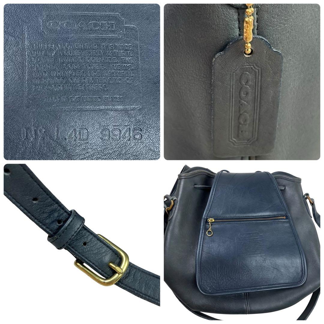 COACH コーチ オールドコーチ ショルダーバッグ 巾着 レザー