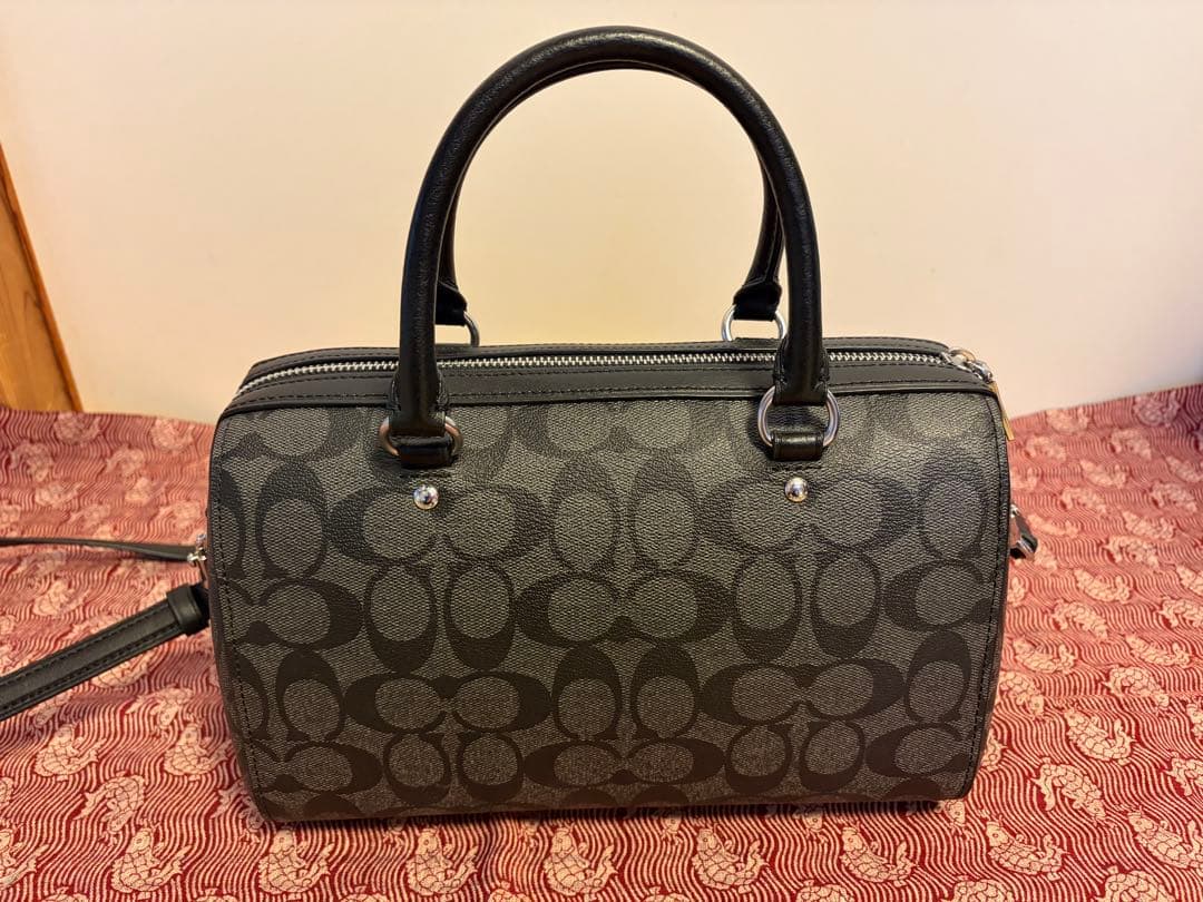 【COACH】 バッグ 2Way 黒（金具はシルバー）手提げ•ショルダー