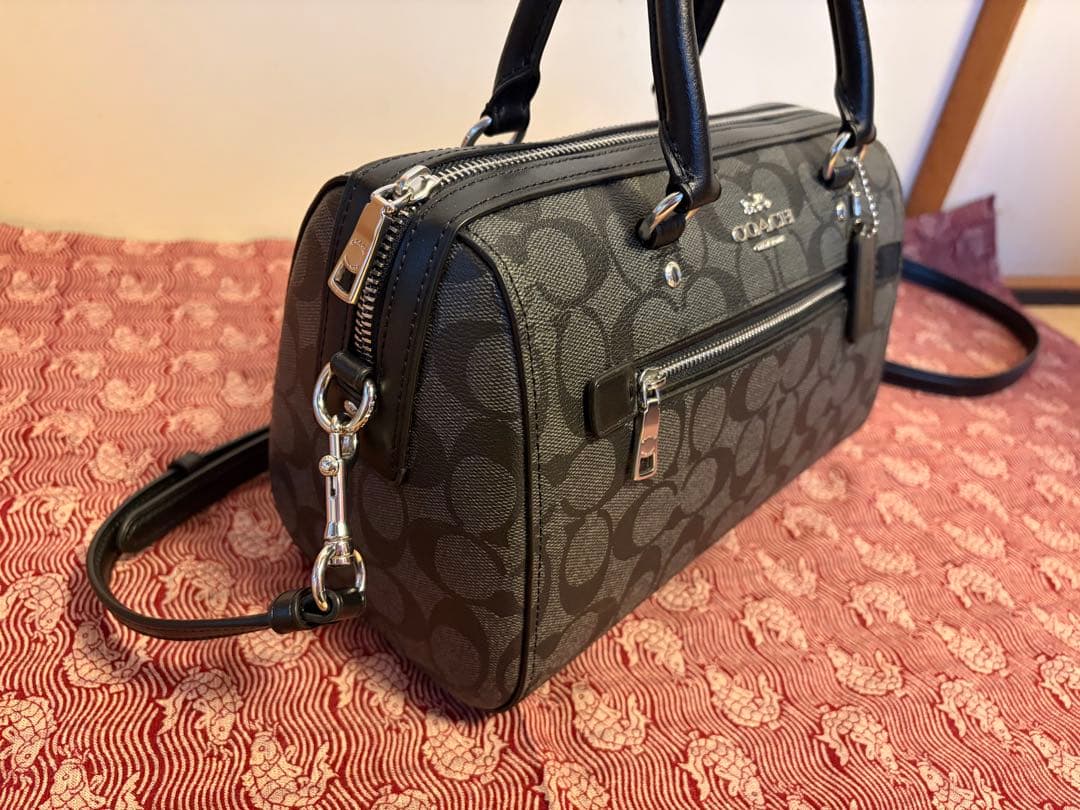 【COACH】 バッグ 2Way 黒（金具はシルバー）手提げ•ショルダー