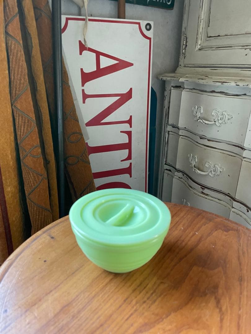 アンティーク Jeannette ジャネット社　ジェダイ ドリッピングス　ジャー