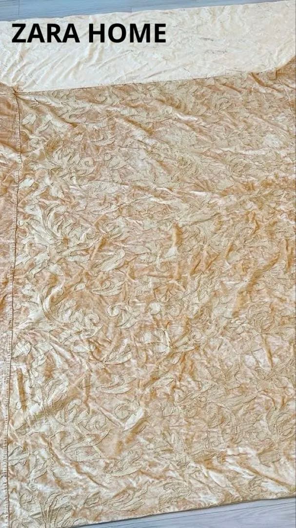 【新品】ZARA  ザラホーム ベッドカバー ゴールド